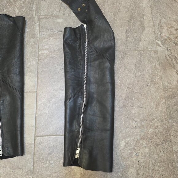 vintage Vanson Leathers Motorcycle Chaps Men small women large - Picture 7 of 15
